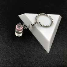 Load image into Gallery viewer, 2018 New Women/Men's Fashion Handmade Resin Mineral water bottles Wine Bottle Key Chains Key Rings Alloy Charms Gifts  Wholesale