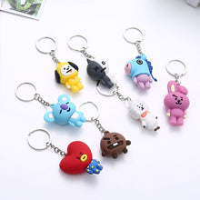 Load image into Gallery viewer, Kpop bts-bangtan boys "Suga" "TATA" etc Personalized Cute Cartoon Keychain Bags Chain For Women Men Jewelry Bangtan Accessories