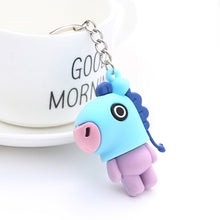 Load image into Gallery viewer, Kpop bts-bangtan boys "Suga" "TATA" etc Personalized Cute Cartoon Keychain Bags Chain For Women Men Jewelry Bangtan Accessories