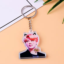 Load image into Gallery viewer, Kpop bts-bangtan boys Suga TATA etc Personalized Cute Cartoon Keychain Women Men Jewelry Gift Bangtan Accessories Key Chain