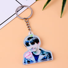 Load image into Gallery viewer, Kpop bts-bangtan boys Suga TATA etc Personalized Cute Cartoon Keychain Women Men Jewelry Gift Bangtan Accessories Key Chain