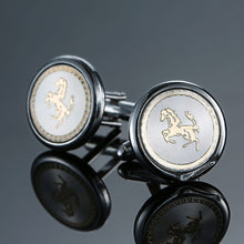 Load image into Gallery viewer, Brand new Fashion design men's French shirt Cufflinks button gold silver anchor rudder pistol bullet aircraft modeling Cufflinks