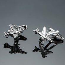 Load image into Gallery viewer, Brand new Fashion design men's French shirt Cufflinks button gold silver anchor rudder pistol bullet aircraft modeling Cufflinks