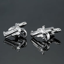 Load image into Gallery viewer, Brand new Fashion design men's French shirt Cufflinks button gold silver anchor rudder pistol bullet aircraft modeling Cufflinks