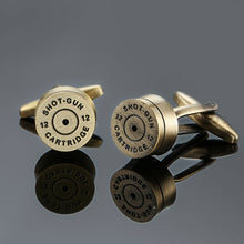 Load image into Gallery viewer, Brand new Fashion design men's French shirt Cufflinks button gold silver anchor rudder pistol bullet aircraft modeling Cufflinks